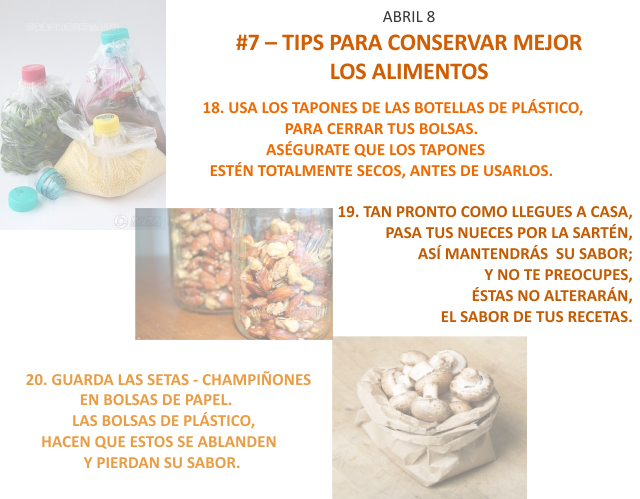 #7 Tips para conservar mejor los alimentos